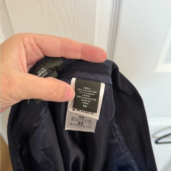 Eddie Bauer Mercer Chino Dress Pants Womens Size 10 Navy Blue Pockets Office - Picture 4 of 4